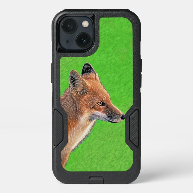 Red Fox Painting - Original Wildlife Art Otterbox iPhone Case (Back)