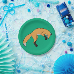 Red Fox Paper Plates