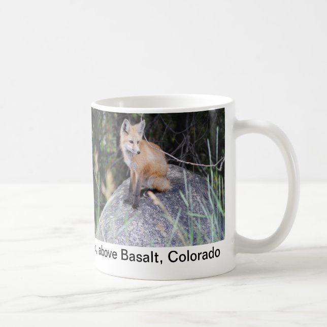 Red fox photo mug (Right)