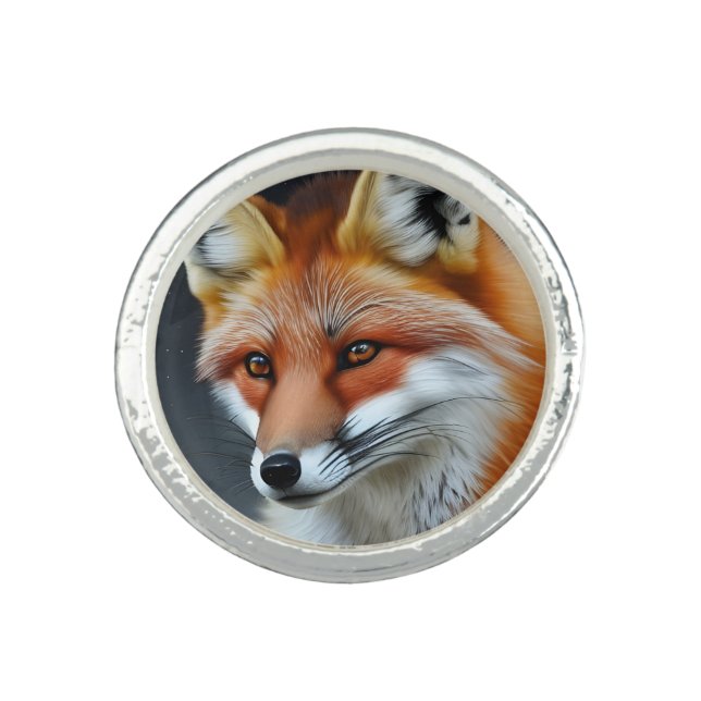 Red Fox Photo Ring (Front)