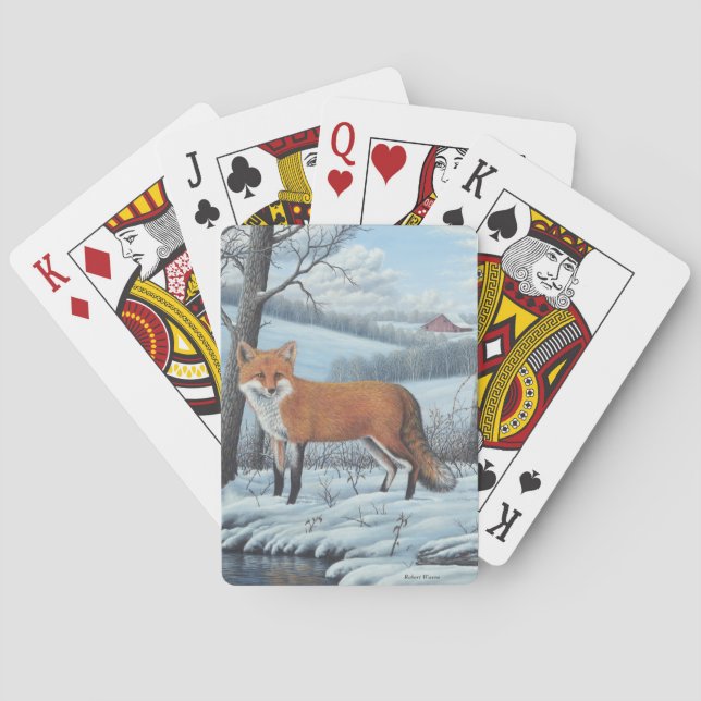 Red Fox Playing Cards (Back)