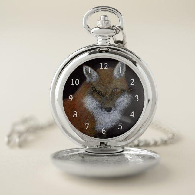Red Fox Pocket Watch (Inside)