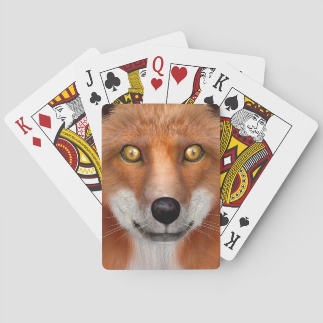 Red Fox Poker Cards (Back)