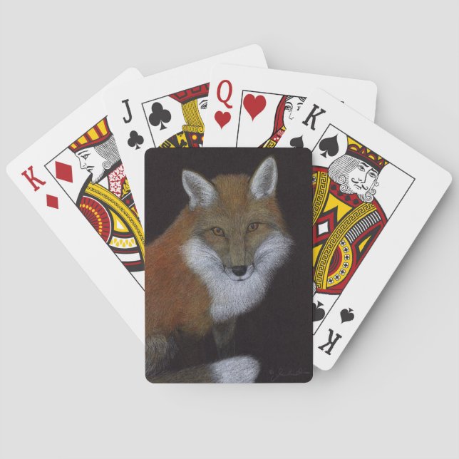 Red Fox Poker Cards (Back)