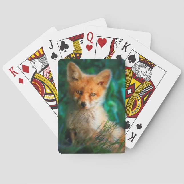 Red Fox Poker Cards (Back)