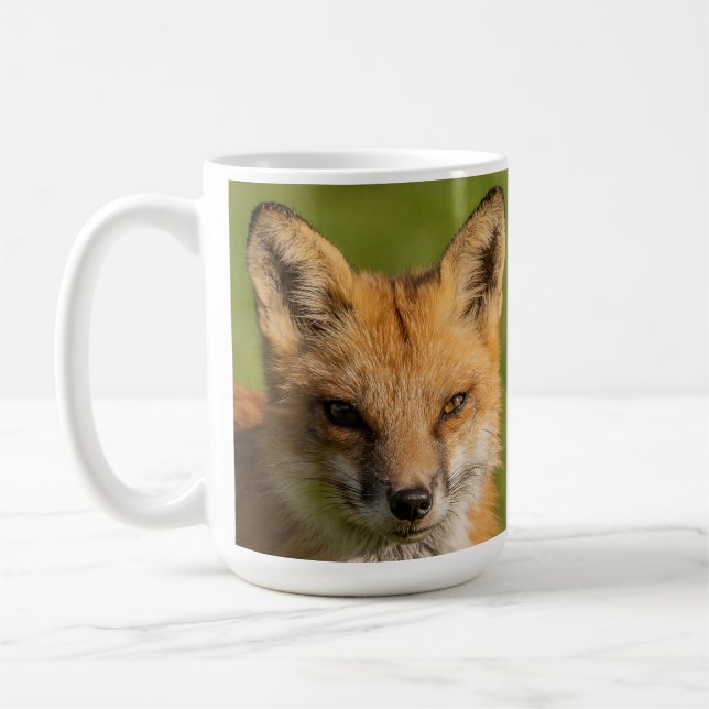 Red Fox Portrait Coffee Mug (Left)