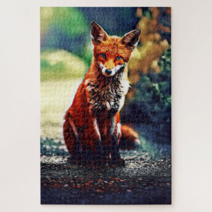 Red Fox Portrait in Its Natural Environment Puzzle
