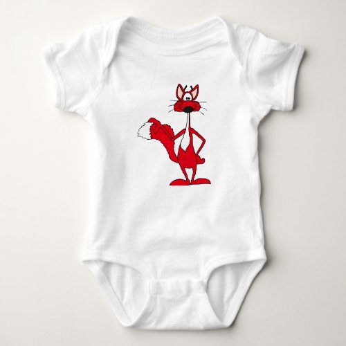 red fox smiles baby bodysuit