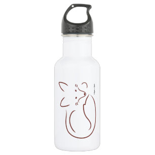 Red Fox Stainless Steel Water Bottle