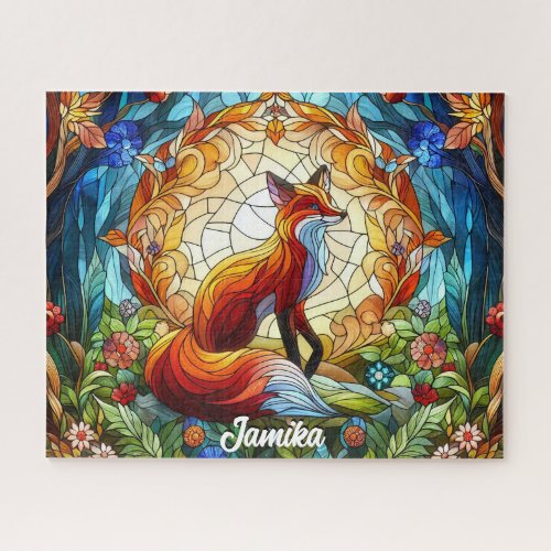  Red Fox Sunset and Trees Jigsaw Puzzle