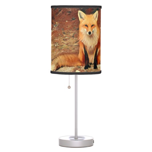 Red Fox Table Lamp (Right)