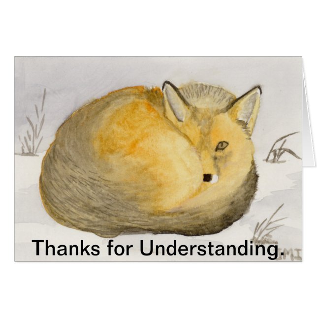 Red Fox Time Alone Cards (Front Horizontal)