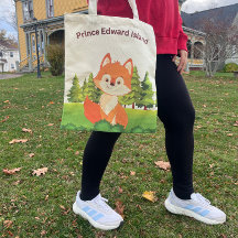 Red Fox Tote Bag