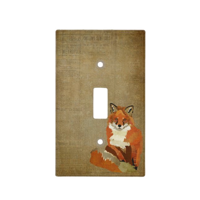 Red Fox Vintage Light Switch (Front)