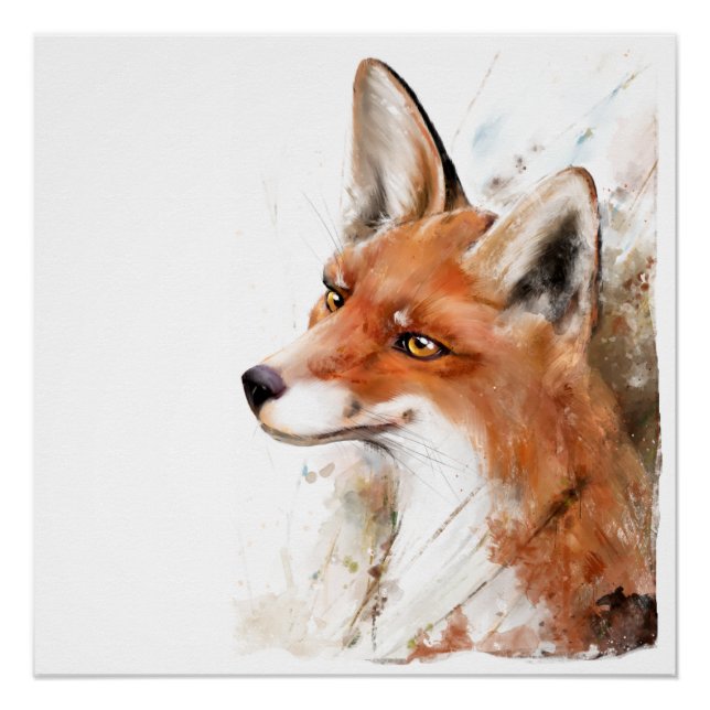Red Fox Wall Art (Front)