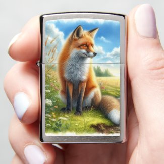 Red Fox Watercolor Nature Lovers 