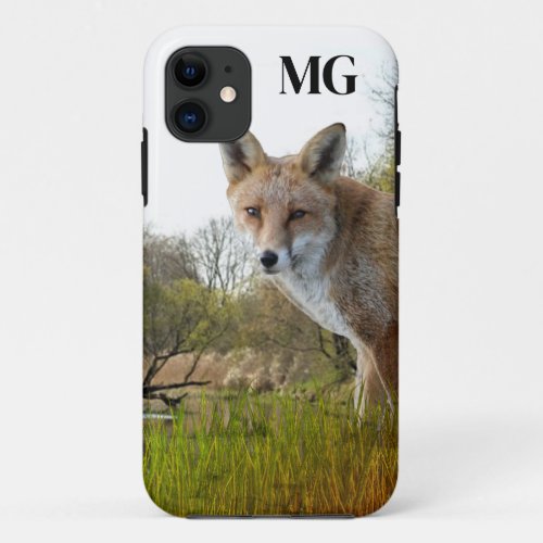 Red Fox Wildlife and Nature  iPhone 11 Case