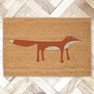 Red Fox Wildlife Fiber Doormat