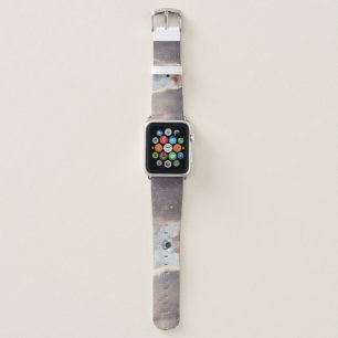 Red fox, winter forest, scenic illustration. apple watch band