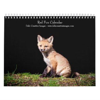 Red Foxes 2024 Calendar by debscreative at Zazzle