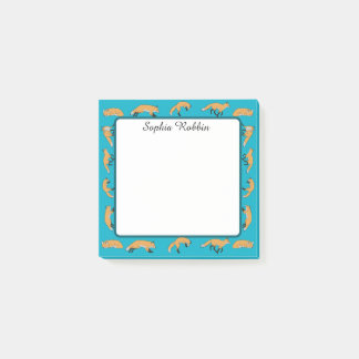 Red Foxes Post-it Notes