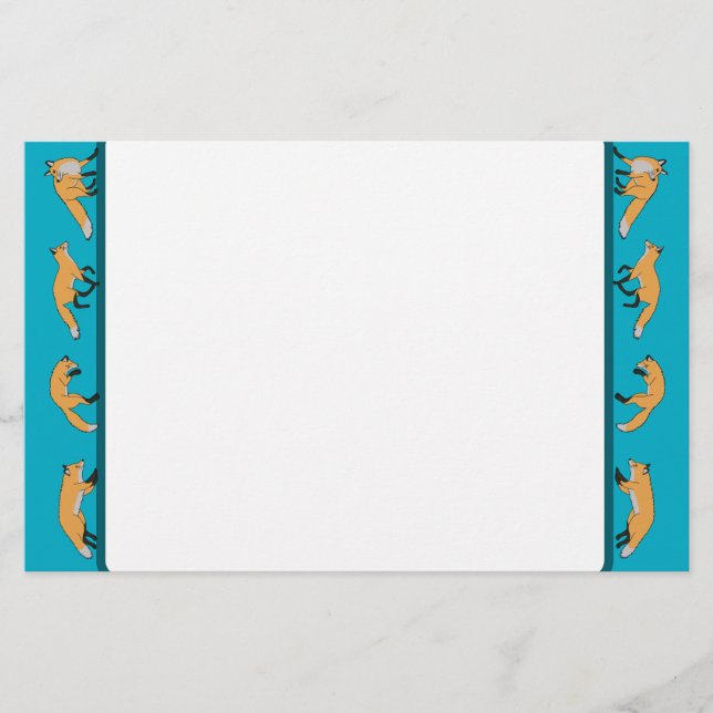 Red Foxes Stationery (Front)