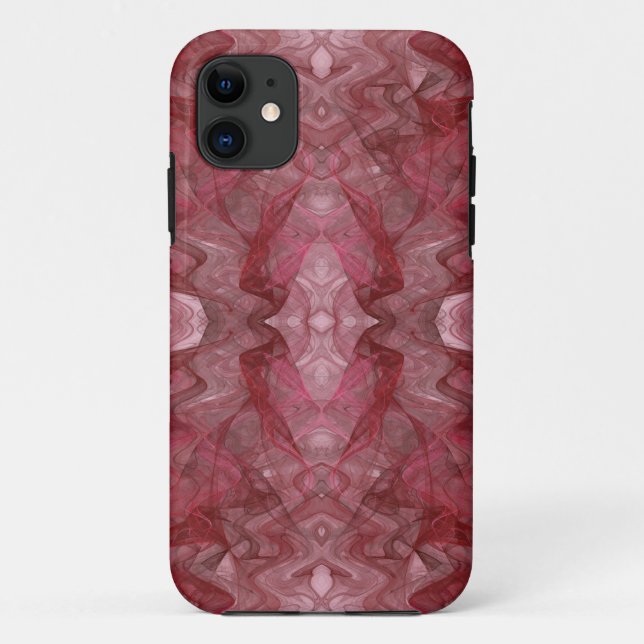 Red Fractal iPhone 5 Case-Mate Barely There Case (Back)