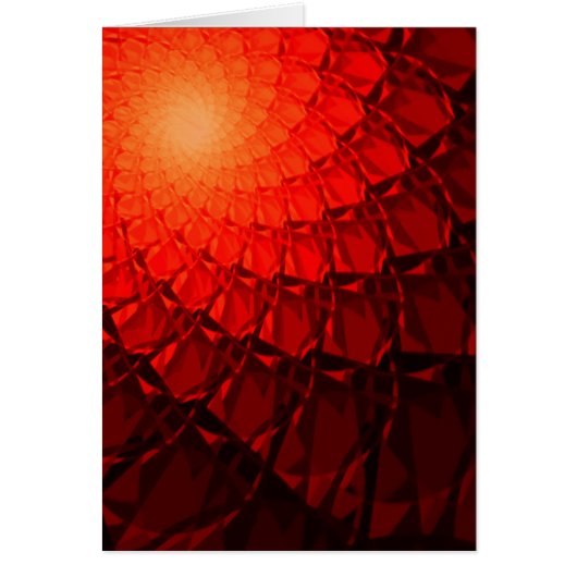 Red Fractal Pattern Cards (Front)