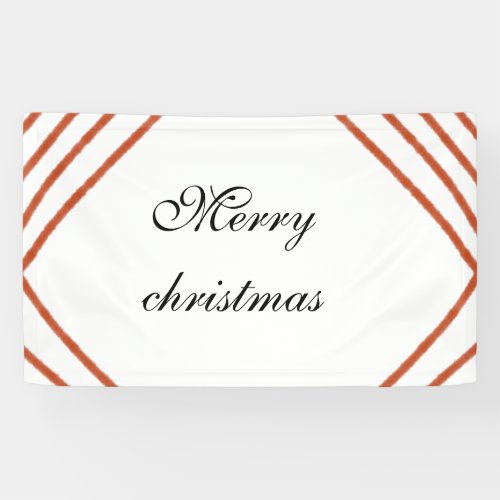 Red frame watercolor merry Christmas dd your name  Banner