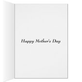 Red France Libre Rose Mother's Day card with poem (Inside (Right))
