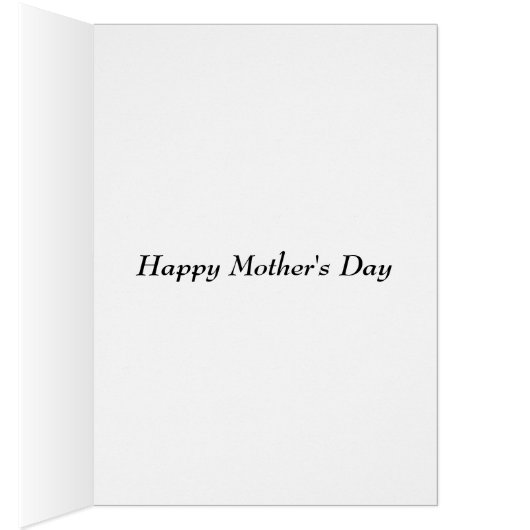 Red France Libre Rose Mother's Day card with poem (Inside (Right))