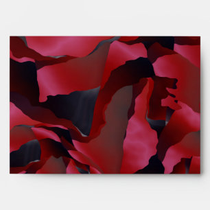 Red frayed abstraction envelope