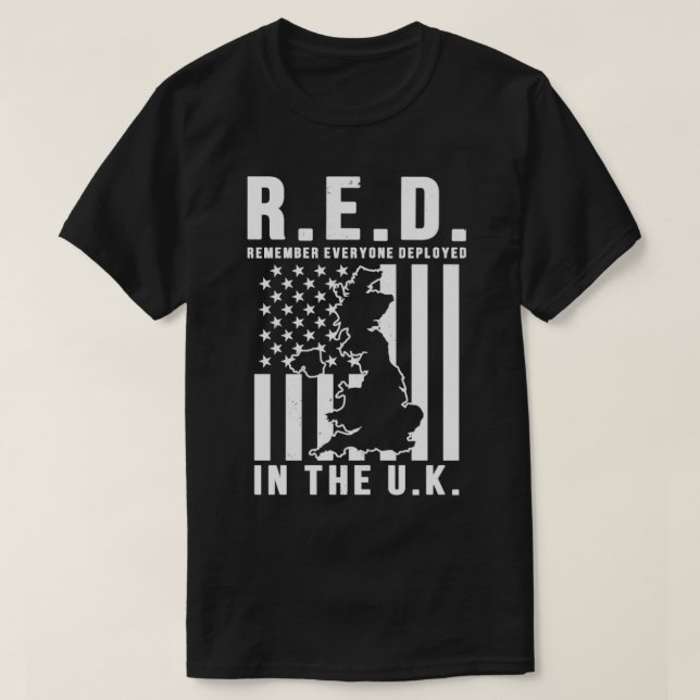 RED Frday Remember Everyone Deployed in the United T-Shirt (Design Front)