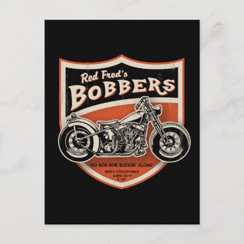 Red Freds Bobbers Postcard