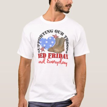 Red Friday Everyday T-shirt by SimplyTheBestDesigns at Zazzle