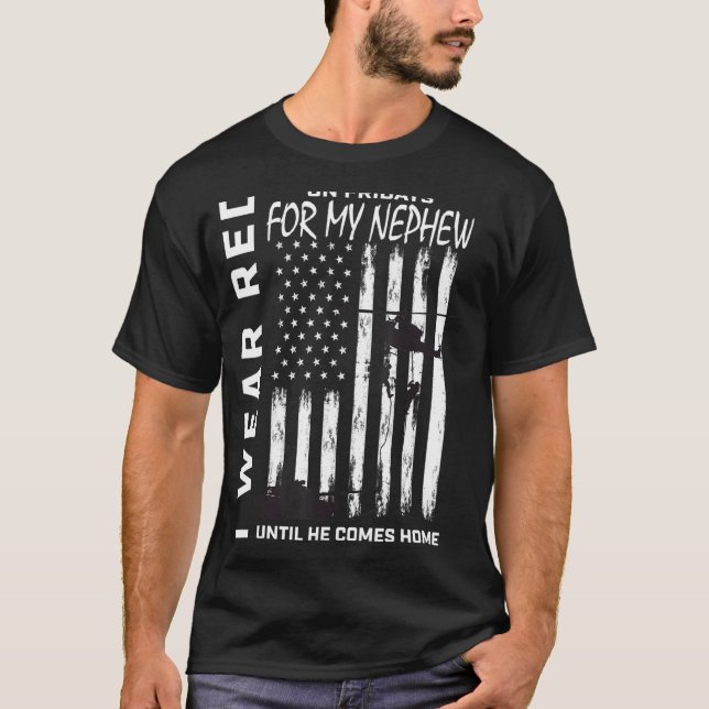 Red Friday Military Remember Everyone Deployed Nep T-Shirt (Front)