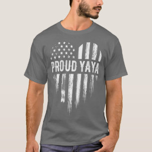Red Friday Proud Yaya Grandma Support Military Fam T-Shirt