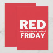 Red friday remember everyone deployed (Front/Back)