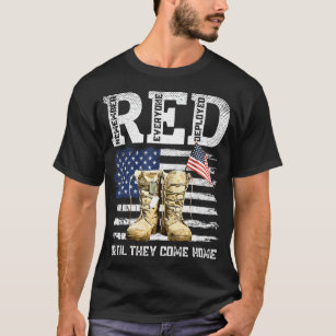 RED Friday Remember Everyone deployed every friday T-Shirt