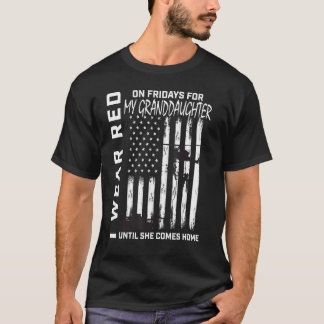 Red Friday Remember Everyone Deployed Granddaughte T-Shirt