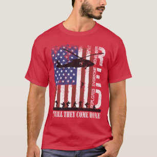 RED Friday Remember Everyone Deployed US Flag Army T-Shirt