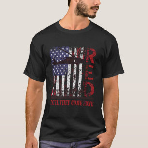 Red Friday Remember Everyone Deployed Us Flag Mili T-Shirt