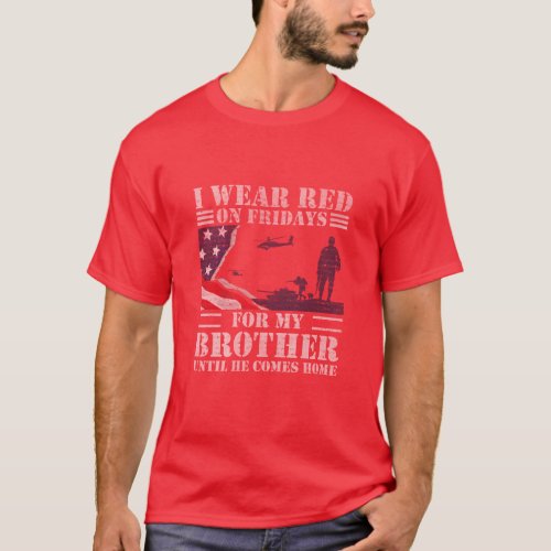 Red Friday Shirts For Veteran Military Brother