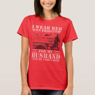 Red Friday Shirts For Veteran Military Husband