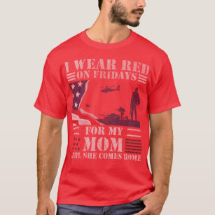 Red Friday Shirts For Veteran Military Mom