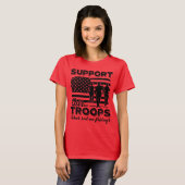 RED FRIDAY SUPPORT OUR TROOPS T-Shirt (Front Full)