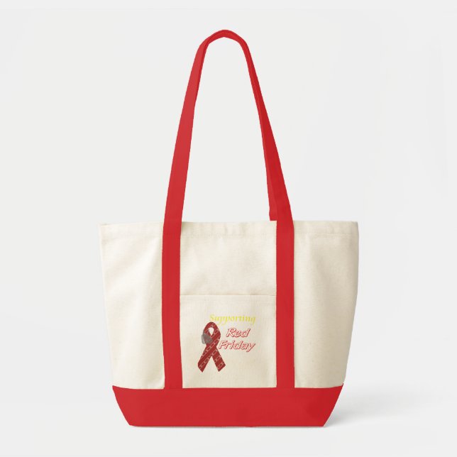 Red Friday Tote Bag (Front)