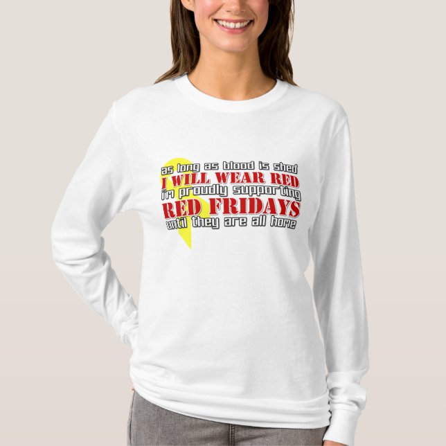 Red Fridays T-Shirt (Front)