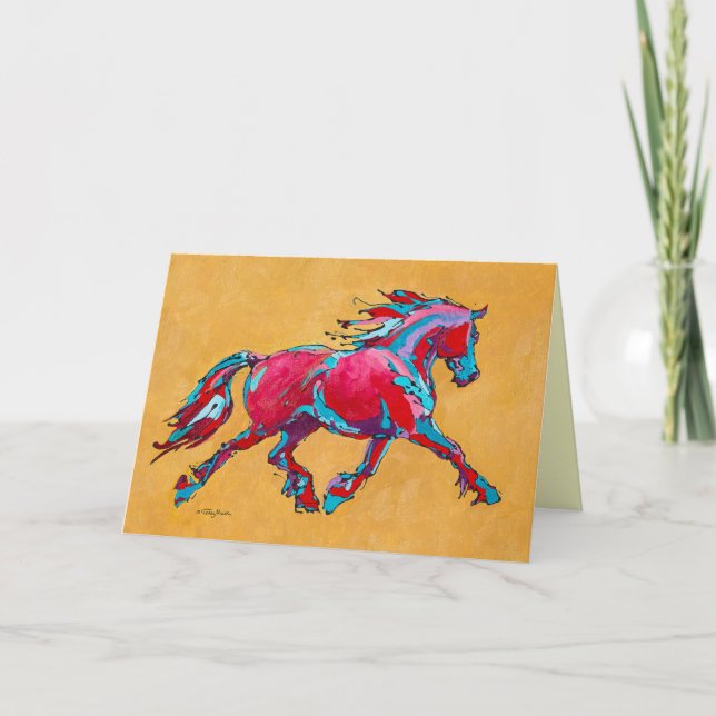 Red Friesian Card (Front)