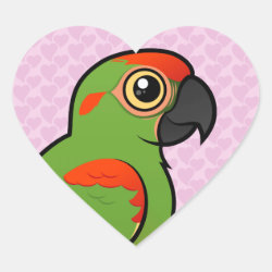 Birdorable Red-fronted Macaw Heart Sticker